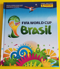 Used, 2014 Brazil World Cup Panini Stickers Hard Cover Album Autocolantes Estampas for sale  Covina