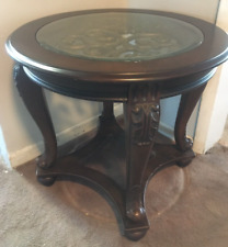 dark table wood end for sale  Caledonia