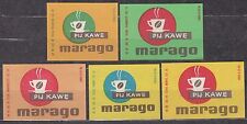 POLAND 1967 Matchbox Label Z#779 set, Drink coffee Marago. na sprzedaż  PL