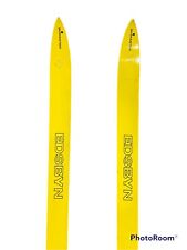 VINTAGE 210cm Wooden Cross Country Skis Yellow w/Metal Bindings EDSBYN Sweden for sale  Apple Valley