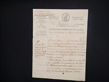 Manuscrit commission revenus d'occasion  Paris I