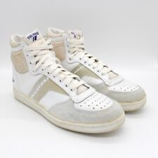 VINTAGE PRO KEDS 11.5 COURO BRANCO SKY HAWK HI-TOP BASQUETE EXCELENTE ESTADO comprar usado  Enviando para Brazil