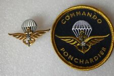 insigne commando marine PONCHARDIER avec son écusson    d'occasion  France