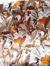 Children’s Bedroom Curtain Panels - Jungle Theme/Retro Design X 4 for sale  Shipping to South Africa