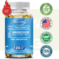 Triple Magnesium Complex - Magnesium Malate, Glycinate, Citrate - Muscle Health for sale  Shipping to South Africa