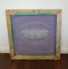 Vintage Silk Screen Frame Northwest Pennsylvania Vietnam Veterans Memorial Erie for sale  Shipping to South Africa