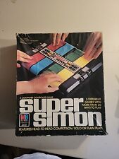 Juego de memoria electrónica vintage Super Simon 1979 Milton Bradley con caja original, usado segunda mano  Embacar hacia Argentina
