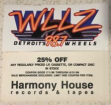 Wllz 98.7 detroit for sale  Grosse Pointe