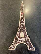 Recortes artesanales de madera sin terminar en forma de torre Eiffel tema de París segunda mano  Embacar hacia Argentina