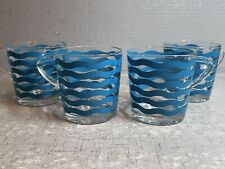 Ikea Vidrio Tazas De Café Tazas 18314 olas azules Conjunto de 4 Francia segunda mano  Embacar hacia Spain