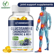 Glucosamina condroitina cúrcuma y MSM 2100 mg - triple fuerza, soporte articular, usado segunda mano  Embacar hacia Argentina