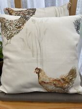 Chicken print cushion for sale  SALISBURY
