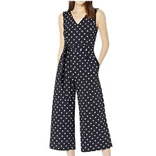 Macacão feminino Calvin Klein gola V sem mangas Polkadot azul marinho tamanho 2 comprar usado  Enviando para Brazil