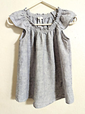 Joie sz XS 100% Linen Off The Shoulder Blouse Amesti  gray/black shirt o3 for sale  Shipping to South Africa