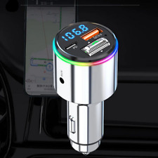 Transmissor FM para carro Bluetooth sem fio MP3 player rádio adaptador carregador USB PD comprar usado  Enviando para Brazil