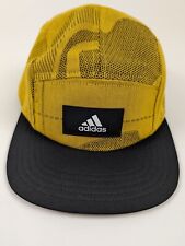 Adidas Estilo Aventura Corredores Sombrero Gorra Plana Billete Amarillo 5 Panel Sin Estructurar, usado segunda mano  Embacar hacia Argentina