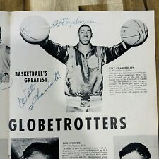 Wilt Chamberlain autografado Harlem Globetrotters programa de lembrança sem certificado de autenticidade comprar usado  Enviando para Brazil