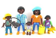 Figuras de Playmobil FAMILIA + NIÑOS BEBÉ afroamericano City Life House People segunda mano  Embacar hacia Mexico