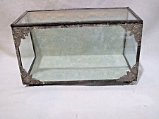 Antique small Glass And Tin Display / Showcase for a Special Collection, used for sale  Shipping to South Africa