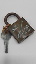 Usado, Cadeado de flecha vintage bronze maciço DART com chave comprar usado  Enviando para Brazil