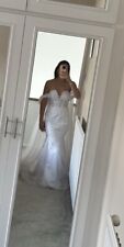 New Lace Mermaid Wedding Dress Size UK 6 for sale  Shipping to South Africa