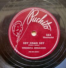 Orquesta Sensacion Arrancame la vida Puchito 223 original 1953 10" 78 rpm latín jaz segunda mano  Embacar hacia Argentina