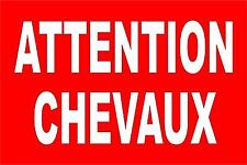 Attention chevaux 40x30cm d'occasion  Thann