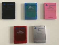 Used, Official Sony PlayStation 2 Memory Cards Genuine PS2 Black / Blue / Silver for sale  Shipping to South Africa