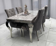 Grey marble dining for sale  Shipping to Ireland