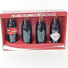 Colección de 4 botellas en miniatura de Coca-Cola - 100 años segunda mano  Embacar hacia Argentina