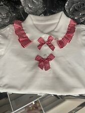 Usado, Camisas polo uniforme escolar com babados Gingham - feitas sob encomenda comprar usado  Enviando para Brazil