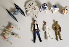 Lote de 9 bonecos de ação Star Wars R2 D2 C-3PO Princess BB-8 Falcon Tie Hans 2013 comprar usado  Enviando para Brazil