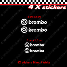 Stickers brembo blanc d'occasion  France