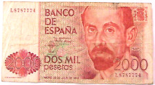 1980 España 2000 Pesetas Finas + Billete España España Moneda Papel moneda p-159 segunda mano  Embacar hacia Mexico