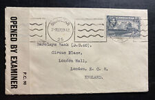 1942 Gibraltar Capa Comercial Censurada Para Barclays Bank Londres Inglaterra comprar usado  Enviando para Brazil