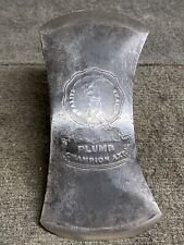 Machado vintage Plumb Champion bit duplo cabeça de machado em relevo 3 libras 6 oz comprar usado  Enviando para Brazil