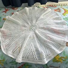 Homemade crochet white for sale  BOLTON