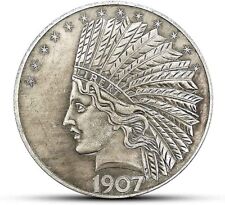 Monedas antiguas Morgan Indian Head 1907 - de diez dólares plata esterlina 925, usado segunda mano  Embacar hacia Argentina