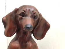 Usado, Estatueta de cerâmica marrom Dachshund Wiener para cachorro comprar usado  Enviando para Brazil