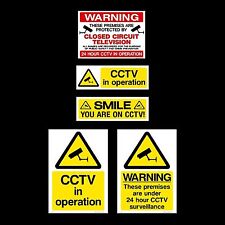 Cctv sign sticker for sale  WARE