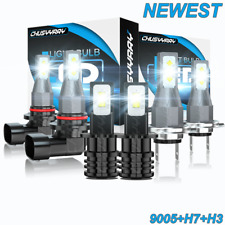 9005 H7 H3 para Chevrolet Astra 2003-2005 lâmpadas de faróis de LED + kit de farol de neblina comprar usado  Enviando para Brazil