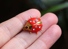 Vintage enamel ladybird for sale  EDINBURGH