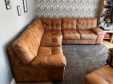 Leather corner sofa for sale  BASILDON
