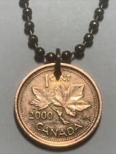 Pingente de moeda de 1 centavo Canadá 2000 Toronto Ottawa Vancouver. Moeda real circulada. comprar usado  Enviando para Brazil