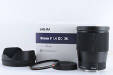 【Quase em perfeito estado】Lente Sigma 16mm f/1.4 DC DN para Sony E-mount APS-C do Japão A152 comprar usado  Enviando para Brazil