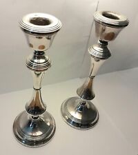 solid silver candlesticks for sale  LONDON