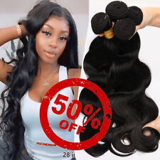 1-4Bundle Unprocessed Black Hair Weave Virgin Human Hair Extension Peruvian 400g for sale  Shipping to South Africa