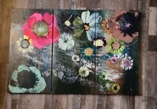 Set floral canvas for sale  Oneida