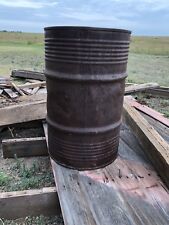 Vintage 55 Gallon drum barrel can As Shown, Rusted and weathered sturdy condtion, used for sale  Kirk