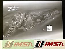Diseño de pista impreso Road Atlanta 11""x17"" IMSA GTP Rolex Can Am Indy Car F1 GT3 segunda mano  Embacar hacia Argentina